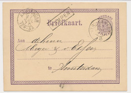 Trein Haltestempel Kampen 1875 - Lettres & Documents