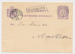 Trein Haltestempel Zuidhorn 1883 - Lettres & Documents