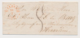 Houtryk Enz - Haarlem 1860 - Gebroken Ringstempel - Foutief Jaar - Brieven En Documenten
