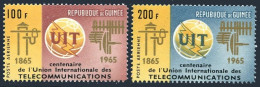 Guinea C73-C74, MNH. Michel 300-301. ITU-100, 1965. Communication Equipment. - Guinée (1958-...)