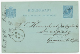 Naamstempel Zeddam 1887 - Briefe U. Dokumente