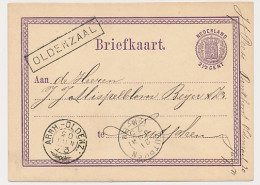 Trein Haltestempel Oldenzaal 1873 - Cartas & Documentos