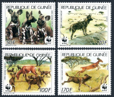 Guinea 1069-1072, Hinged. Michel 1194-1197. WWF 1987. African Wild Dog.Gazelle. - Guinée (1958-...)