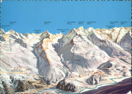 72537650 Obergurgl Soelden Tirol Panorama Mit Skipisten Soelden Oetztal - Autres & Non Classés