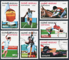 Guinea Bissau 719-726,CTO. Olympics,Seoul-1988.Soccer,Tennis,Yachting,Equestrian - Guinea (1958-...)