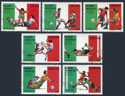 Guinea Bissau 780-786,CTO.Michel 1073-1079. World Soccer Cup Italy-1989. - Guinee (1958-...)