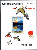 Guinea C65a Sheet,MNH.Michel 272 Bl.5. Olympics Tokyo-1964.Mt.Fuji. - Guinea (1958-...)