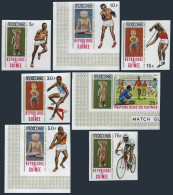 Guinea 522-528 Imperf,MNH.Michel 512B-518B. Olympics Mexico-1968.Sculptures. - Guinee (1958-...)