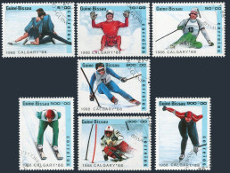 Guinea Bissau 704-710,CTO. Olympics,Calgary-1988.Pairs Figure Skating,Luge,  - República De Guinea (1958-...)