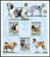 Guinea 2211 Sheet,MNH.Scouts,Dogs,2002.Bouvier Bernais,Chihuahua,Irish Wolfhound - Guinea (1958-...)