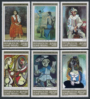 Guinea Bissau 416-419,C32-C33,C34 Sheet,MNH.Mi 602-607,Bl.201.Pablo Picasso,1981 - Guinea (1958-...)
