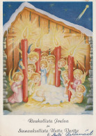 ANGE NOËL Vintage Carte Postale CPSM #PAH601.FR - Angels
