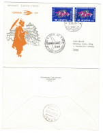 Suisse /Schweiz // Poste Aérienne // 1963 // Vol Zurich-Tokyo 10.9.1961  (RF61.14.e.) - Eerste Vluchten