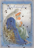 Virgen María Virgen Niño JESÚS Navidad Religión Vintage Tarjeta Postal CPSM #PBP702.ES - Maagd Maria En Madonnas