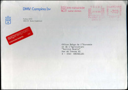 Express Cover To Brussels, Belgium - 'DMV Campina Bv' - Briefe U. Dokumente