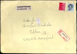 Registered Cover To Amersfoort - Briefe U. Dokumente