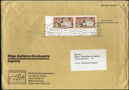 Cover To Schwetzingen - 'Briefmarkenauktionshaus Ing. Gernot Schulz' - Cartas & Documentos