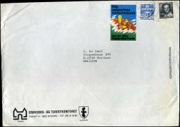 Cover To Berlaar, Belgium - 'Erhvervs- OG Turistkontoreet, Nyborg' - Posterstamp - Lettres & Documents