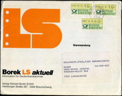 Cover To Ludwigsburg - 'Borek LS Aktuell, Information Für Deutschlandsammler' - Machine Labels [ATM]