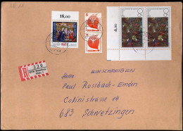 Registered Cover To Schwetzingen - Lettres & Documents