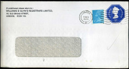 Cover - 'Williams & Glyn's Registrars Limited' - Stamped Stationery, Airletters & Aerogrammes