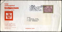 Cover To Strasbourg, France - 'Hotel Salzburgerhof, Badgastein' - Cartas & Documentos