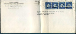 Cover To Brussels, Belgium - 'State Of Louisiana, Departmnet Of Veterans' Affairs' - Cartas & Documentos