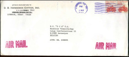 Cover To Antwerp, Belgium - 'D.B. Hardeman Cotton Inc., Lubbock, Texas'' - Storia Postale