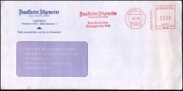Cover - 'Frankfurter Allgemeine, Zeitung Für Deutschland' - Lettres & Documents