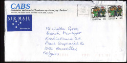 Cover To Brussels, Belgium - 'CABS, Computer Automated Business Systems Pty. Limited, Sydney' - Cartas & Documentos