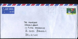 Cover To Brussels, Belgium - Cartas & Documentos