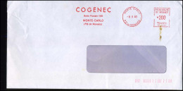 Cover - 'Cogenec, Monte Carlo' - Storia Postale