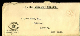 Cover To Llandovery - "On His Majesty's Service' - Briefe U. Dokumente