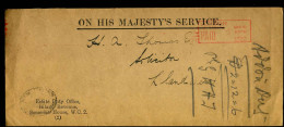 Cover To Llandovery - "On His Majesty's Service' - Briefe U. Dokumente