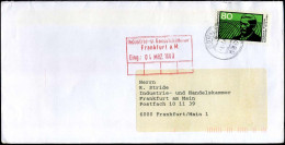 Cover To Frankfurt - 'Industrie- U. Handelskammer' - Cartas & Documentos