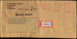 Registered Cover - 'Bundesversicherungsanstalt Für Angestellte, Berlin' - Lettres & Documents