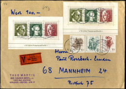 Registered Cover To Mannheim - Wertbrief 100 DM - Lettres & Documents