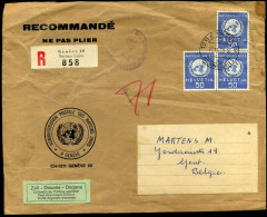 Registered Coverfront To Gent, Belgium - Zoll-Douane-Dogana -- 22/11/1968 - Lettres & Documents