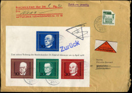 Cover To Bielefeld - BL 4 - Nachname/remboursement - Lettres & Documents