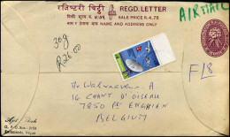 Registered Cover To Petit-Enghien, Belgium - Népal