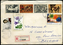 Registered Cover To Petit-Enghien, Belgium - Brieven En Documenten
