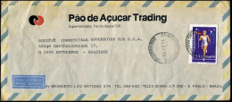 Cover To Antwerp, Belgium - "Pao De Açucar Trading, Supermercados, Sao Paulo" - Brieven En Documenten
