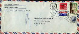 Cover From Corpus Christi, Texas To Antwerp, Belgium - "The Hower Company" - 3c. 1961-... Covers