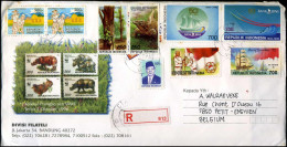 Registered Cover To Petit-Enghien, Belgium - Indonésie