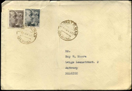 Cover To Antwerp - Lettres & Documents