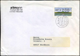 Cover To Nordhorn - "Altman, München" - Automaatzegels [ATM]