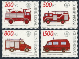 Guinea Bissau 908-911,MNH.Michel 1143-1146. Fire Trucks,1991. - Guinée-Bissau