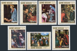 Guinea Bissau 865-871, MNH. Mi 1104-1110. Christmas, 1989. Durer,Rubens,Brueghel - Guinée-Bissau