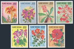 Guinea Bissau 517-523, MNH. Michel 724-730. Local Flowers, 1983. Canna, Roses. - Guinée-Bissau