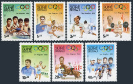 Guinea Bissau 489-496,MNH. Mi 690-696,Bl.252. Olympics Los Angeles-1984.Fencing, - Guinea-Bissau